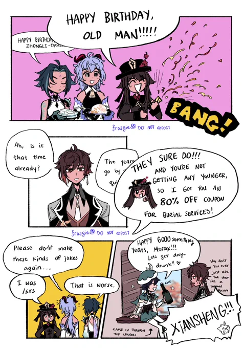 zhongli's surprise birthday party 
