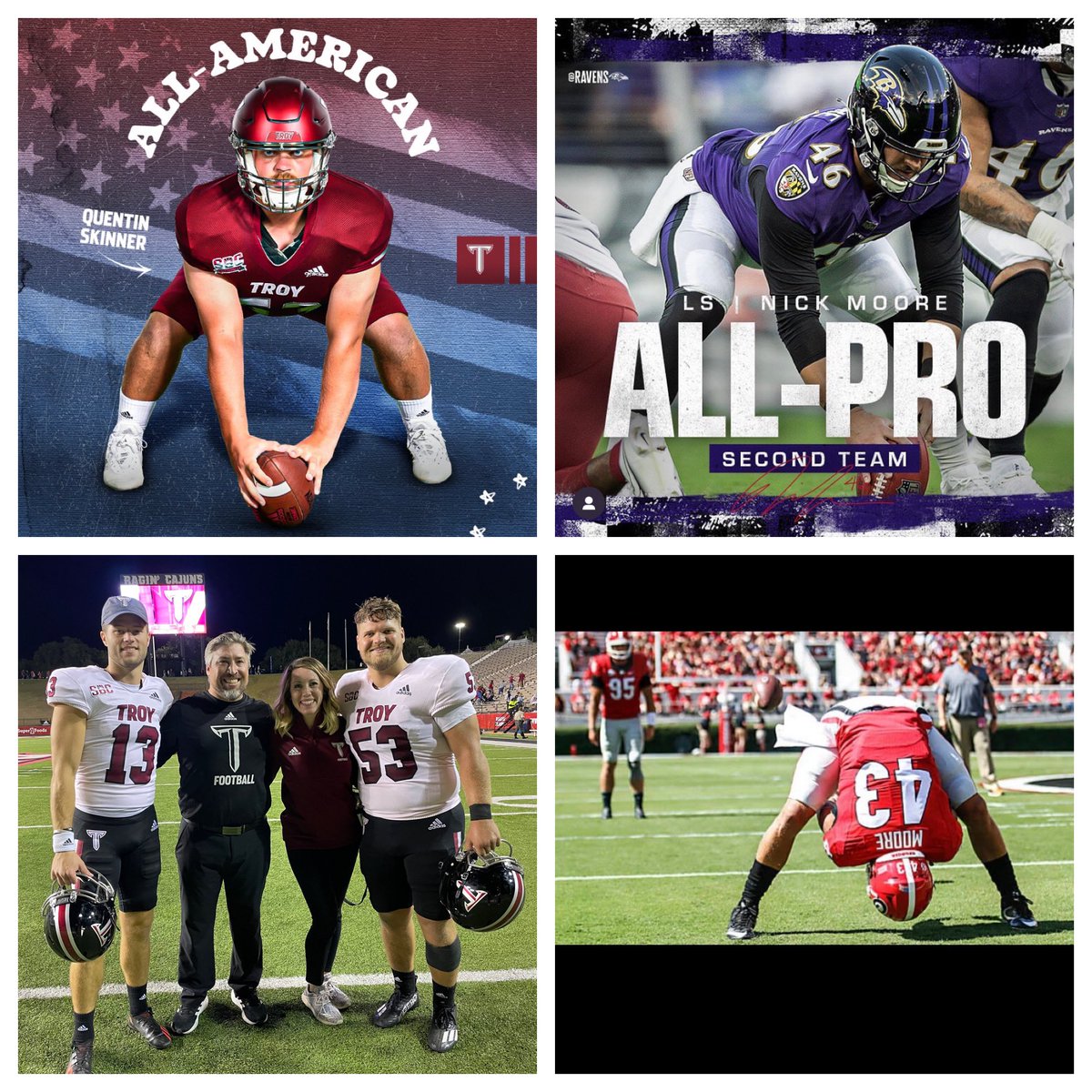 Big week for current &amp; former players of mine ➡️ ALL-AMERICAN🇺🇸 and ALL-PRO 🏈 both are 💣🎯⚔️🔥#ALLBombSquad