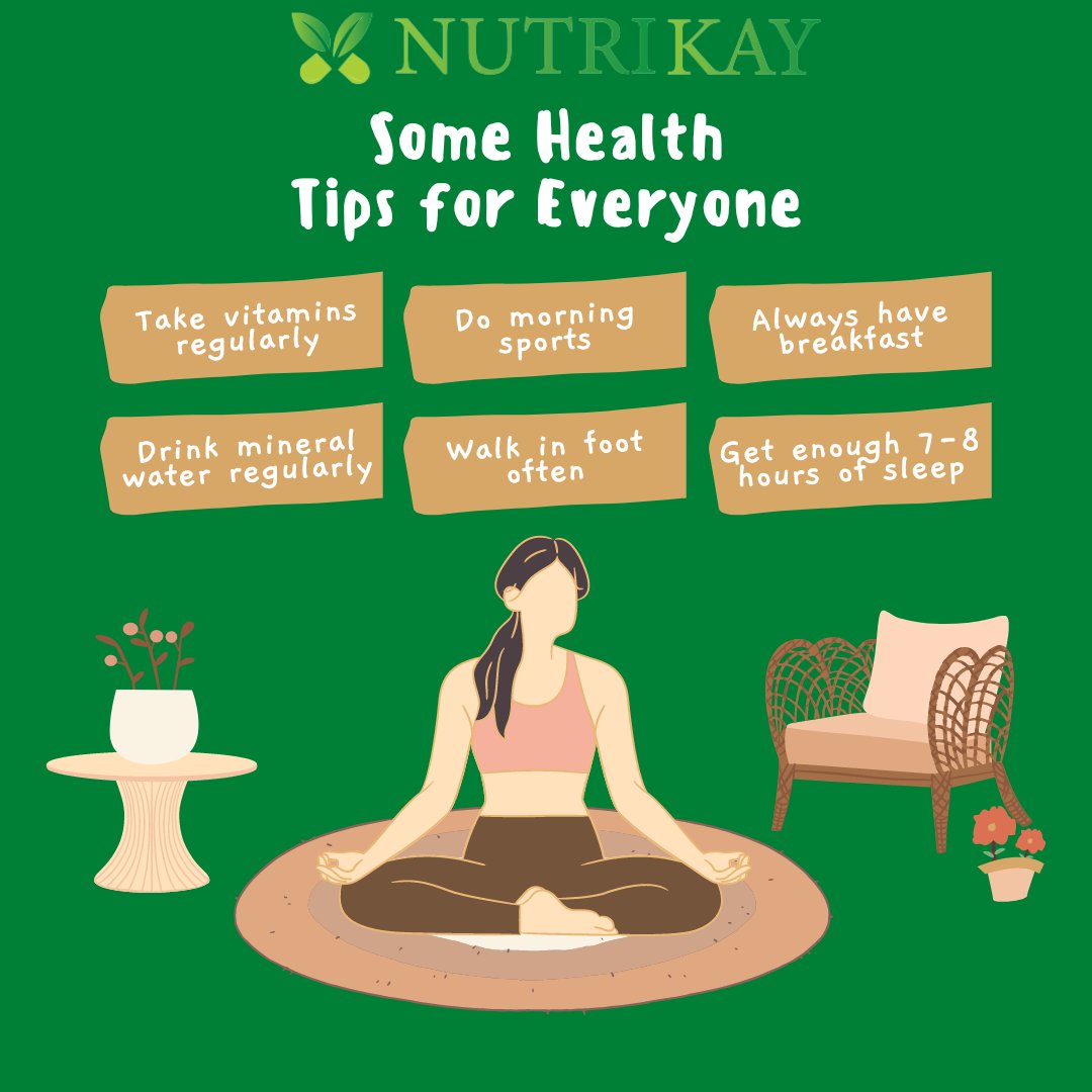 Nutrikay some health tips for everyone

#nutrikay #health #healthtips #yoga #multivitamins #multivitamin #gooddiet #supplements #nutrition #Antioxidant #antiaging #healthyliving #bestproducts #losefat #instagram #instadaily #loveyourself #follow #healthwellness