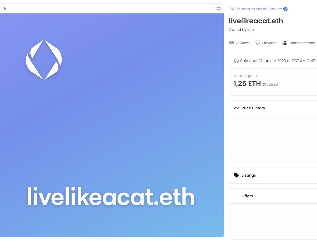 Im_a_normie's tweet photo. @IHayato If any of you want to flex, know that I secured livelikeacat.eth ENS domain name. I'm selling it on Opensea if you are interested.
https://t.co/c58AKov5Hg @IHayato https://t.co/t1Bv7HY27B