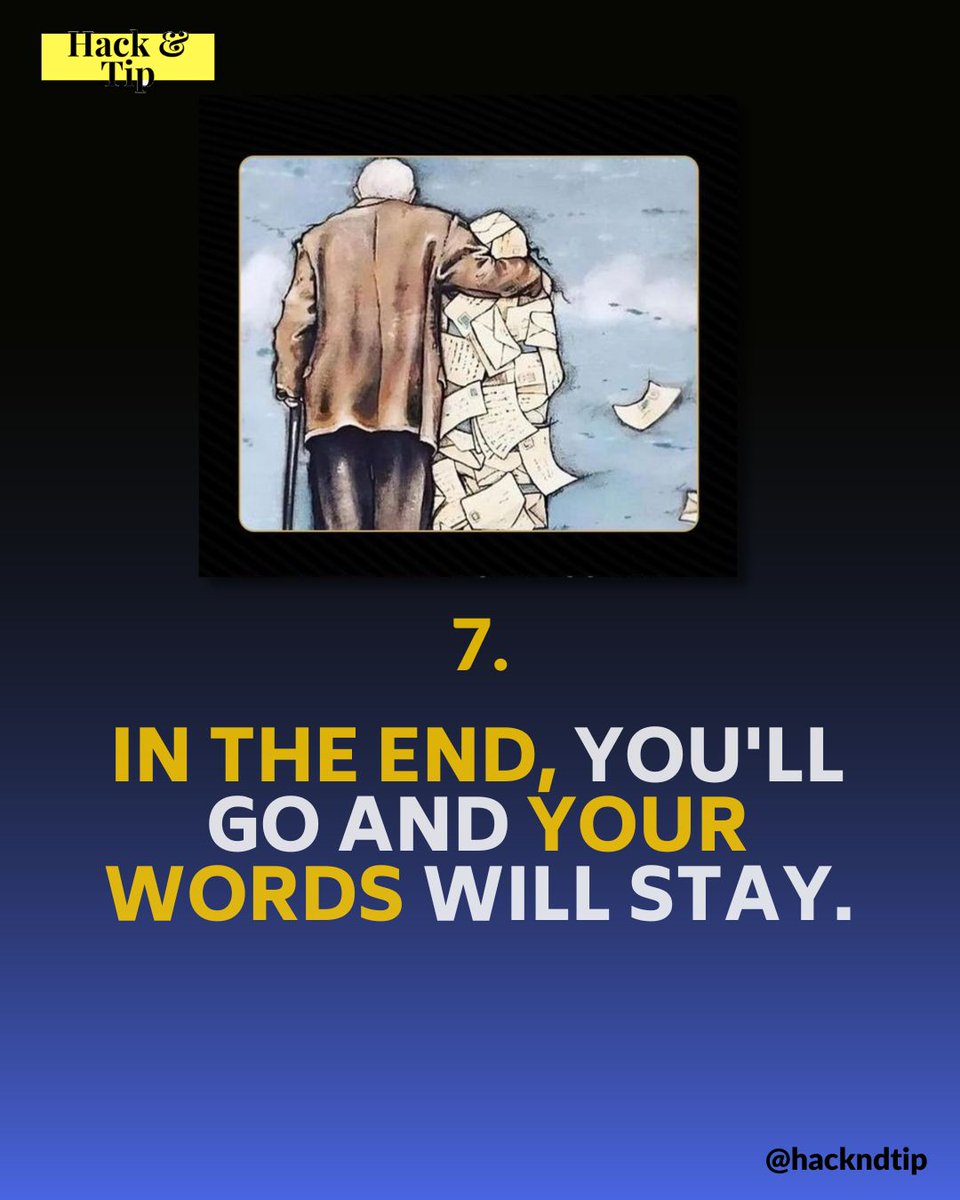 hackndtip's tweet image. These are very powerful images for you to think about 😳
Follow @hackndtip for more easy and handy tips 😊
#lifehacks #tipsandtricks #regret #thinking #resources #thoughts #perspective #life #health #wealth #mentalhealth #physicalhealth #financetips #money #mindset #success
