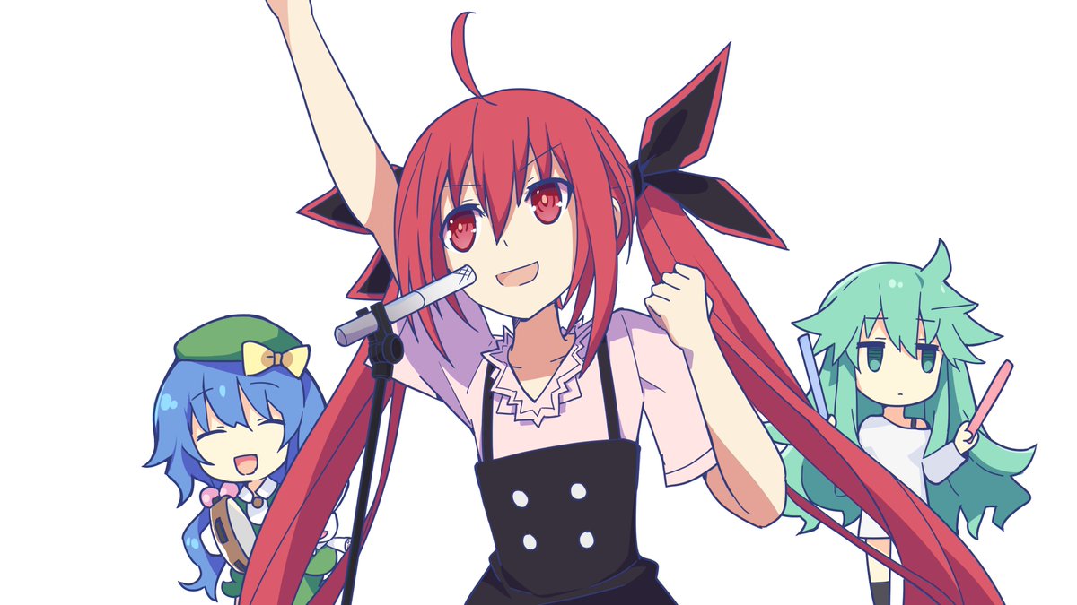 xxyuejiang's tweet photo. 琴里：♪♪(o*゜∇゜)o～♪♪
四糸乃と七罪：ヾ(@^��^@)ノ

#date_a_live 
#デート・ア・ライブ 
#五河琴里
#四糸乃
#精霊クライシス https://t.co/bM5r1MSVfq