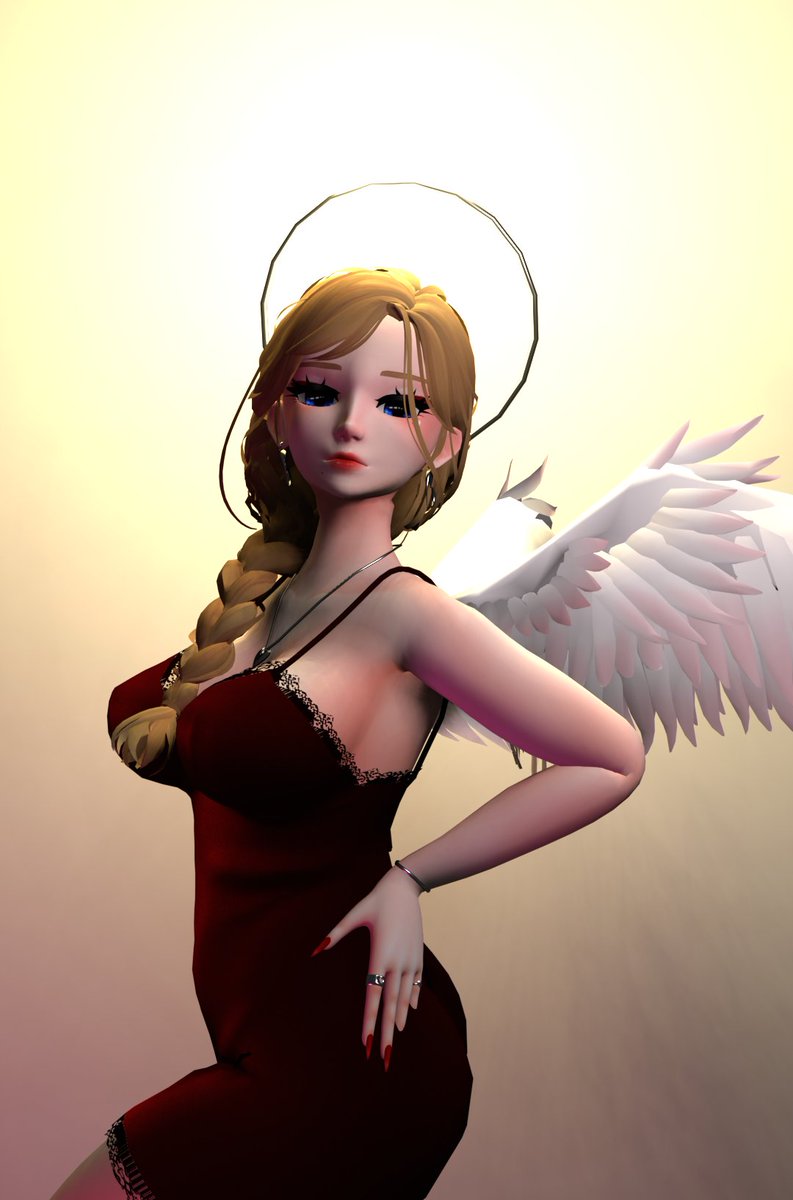 Kelseu_'s tweet image. Render of my #VRChat valentine's avatar! 
#ValentinesDay #Blender3d #blenderart #render