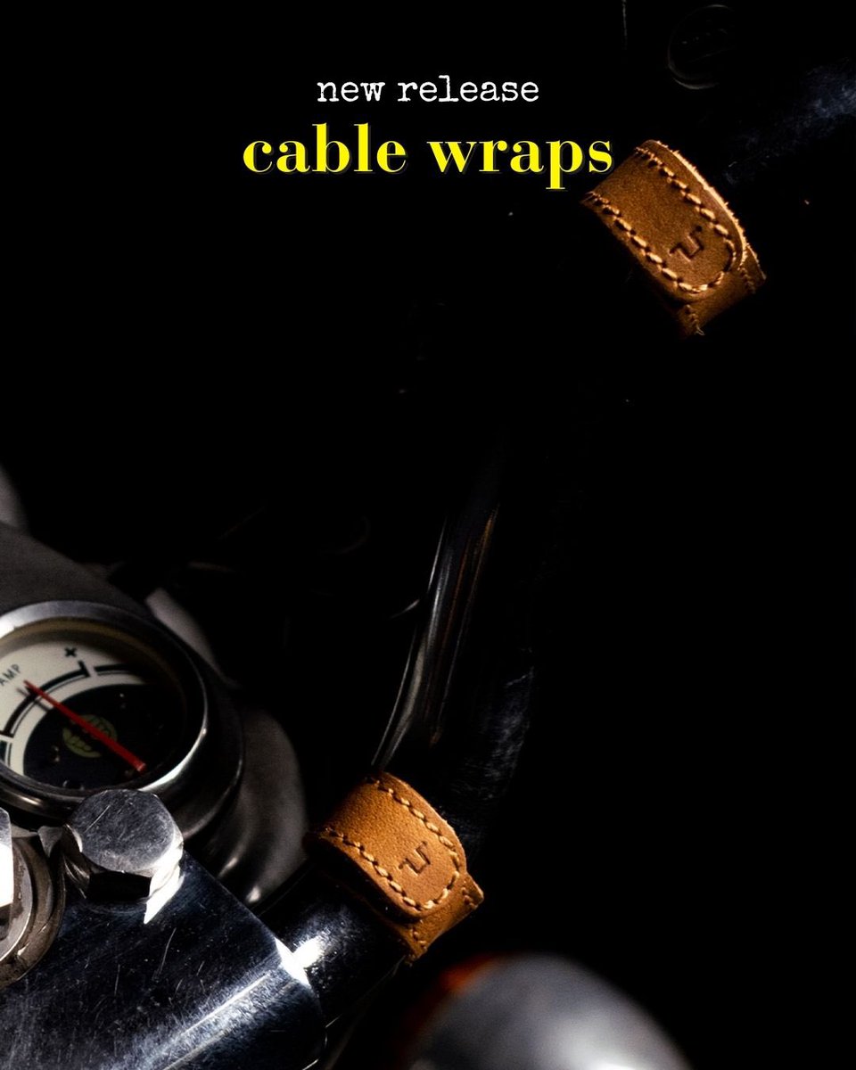 tripmachineco's tweet photo. New Release ⚡Cable Wraps⚡. We want to start the new year with small things that make big differences. The Cable Wraps are the perfect vintage ties for your motorcycle cables. The Link:- https://t.co/GI4CwePLVi

#tripmachine #tripmachineco #cablewraps #leathercraft leatherwraps https://t.co/l0p7p4d7vF