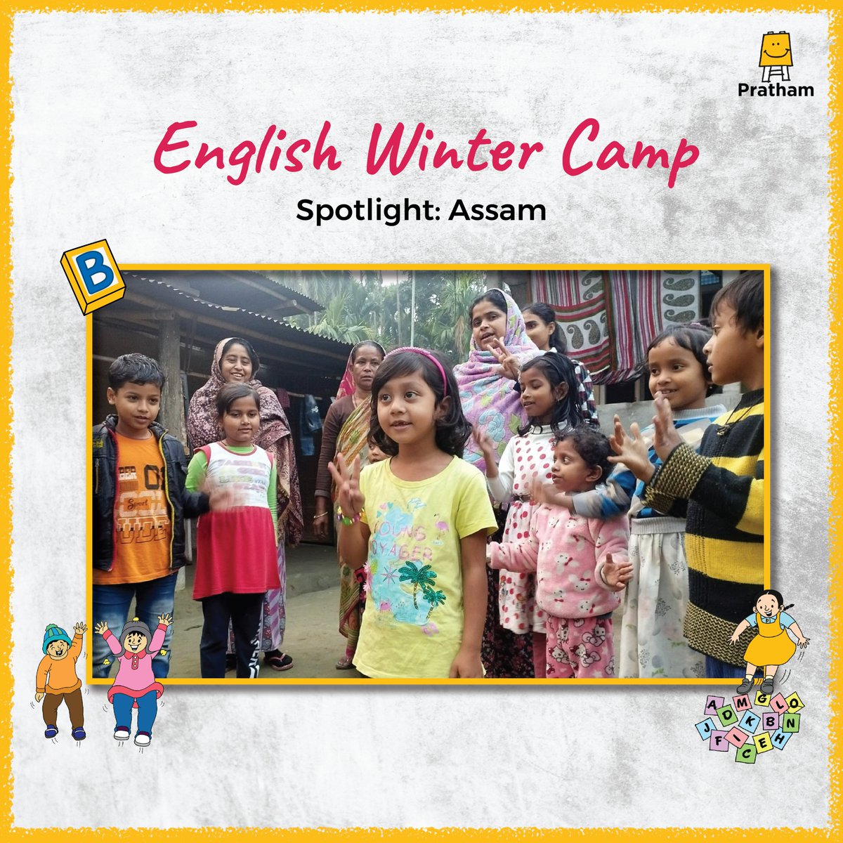 Pratham_India's tweet photo. They read and listen to interesting stories, play learning games and enact their favourite stories on a daily basis.
Here are some snapshots.
.
.
#Wintercamp #learningcamps #Englishcamp #learning #education #volunteers #children #Pratham https://t.co/8bojkiJ5wu