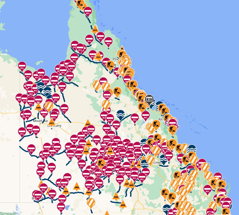Queensland Police on Twitter "There are numerous roads closed across