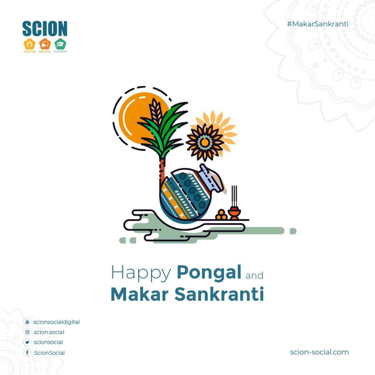 scionsocial's tweet image. Wishing you a very happy Makar Sankranti and Pongal! May this festival bring you and your loved ones good fortune, happiness, and prosperity.

#Festival #MakarSankranti2023 #ScionSocial #digitalamarketing