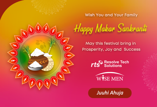 _WiseMen_'s tweet photo. Happy Sankranti to you and your family.

I hope this Sankranti brings you and your loved one happiness, prosperity, and good health. 

Juuhi Ahuja
Chief Revenue Officer 
Resolve Tech Solutions

#MakarSankranti2023 #happiness #resolvetechsoloutions #wisemen #celebrations https://t.co/7EyTd3QUfK