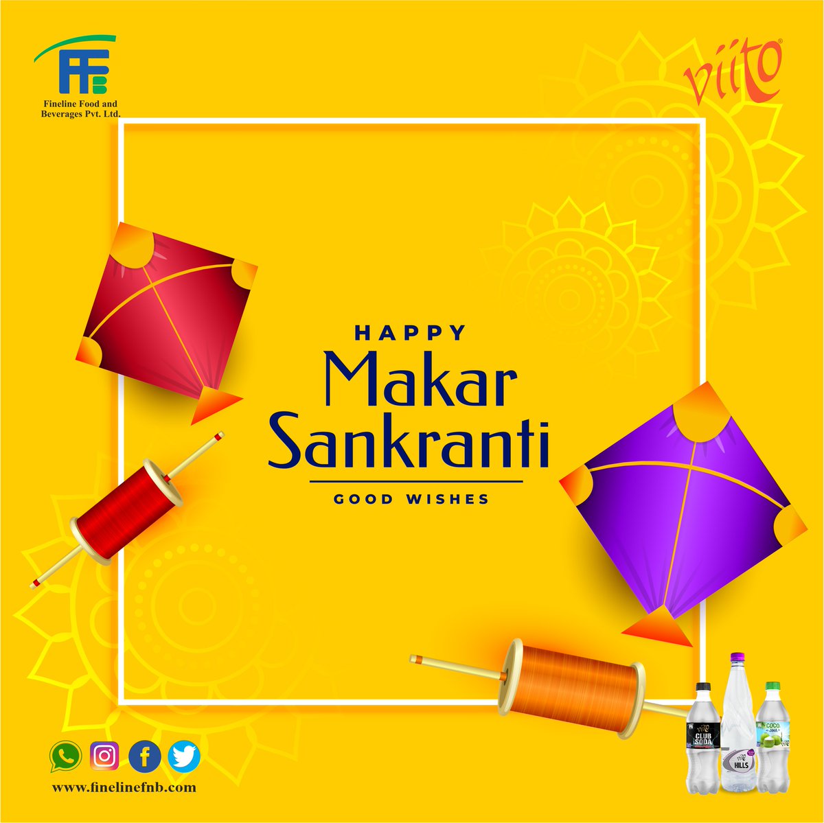 Viitoffb's tweet photo. May this Makar Sankranti bring in new hopes and a fruitful harvest for you. Happy Makar Sankranti #viitochankaar #viitococojina #viitohills #viito #water #watersaver #viitoJuices #MakarSankranti https://t.co/ZpNtg9USX0
