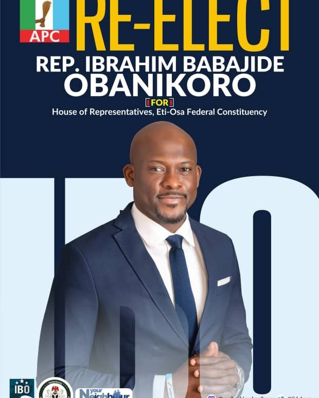 lagospidia's tweet photo. Re-elect #YourNeighbor Ibrahim Babajide Obanikoro (@Jidekoro) for Federal House of Representatives, Eti Osa Constituency.

 Tomorrow is now!!!

#IBO #IBO2023 https://t.co/jLyeikSXyW