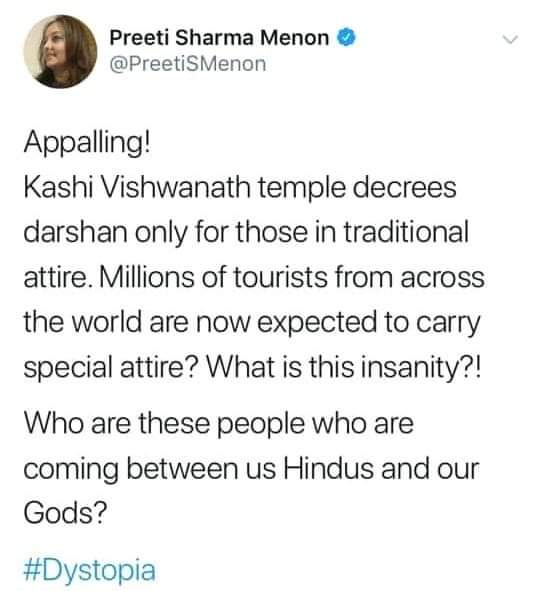 Try entering a Mosque without covering your head. Forget about Mosques, go to a Gurudhwara without covering your head, can you?It is not unusual for temples to have dress codes. It preserves the sanctity of the place. If you have any problem,just dont visit,its as simple as that.