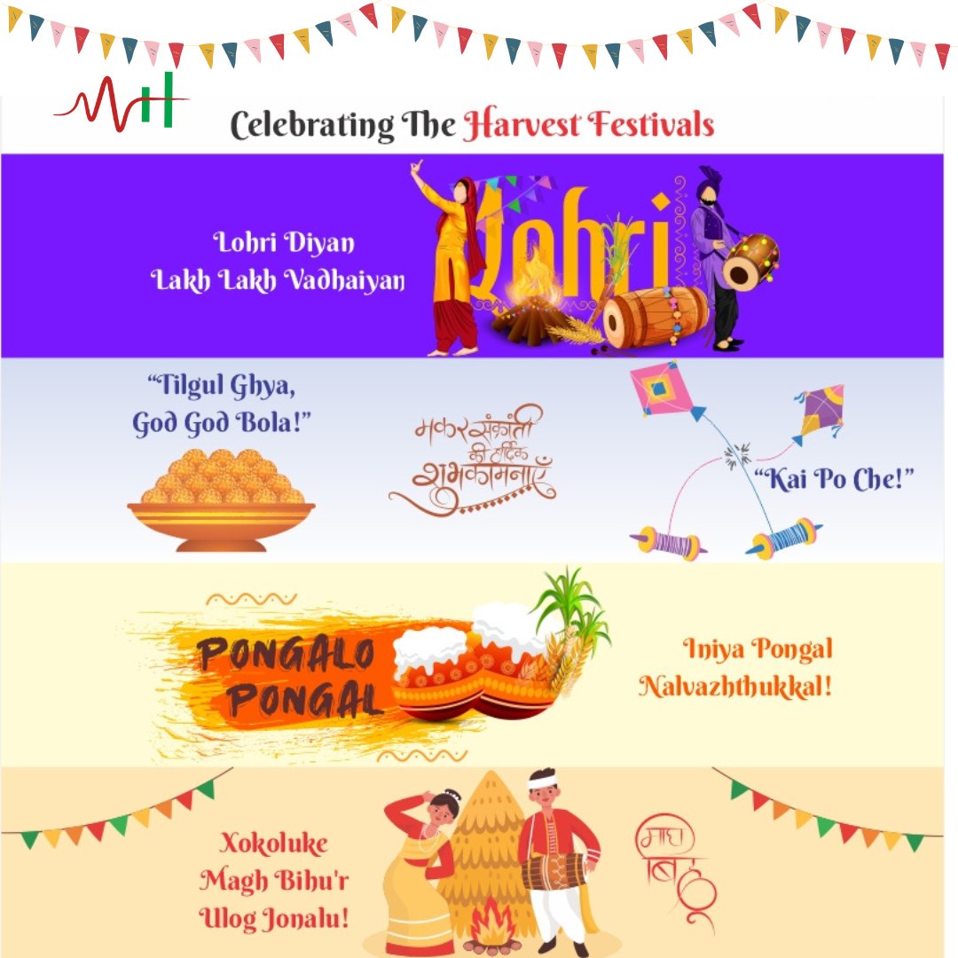 HealMust's tweet photo. India's harvest festivals are a celebration of joy and new beginnings. 
Wishing everyone a happy and prosperous harvest season 🌾

#pongal #makarsankranti #bihu #lohri #pongalcelebration #bogi #uttrayan #harvest #festivals #festivalsofindia #mustheal https://t.co/zc6ApVcUL5