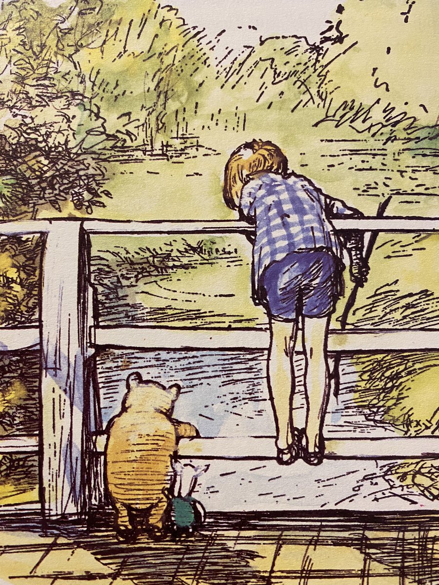 A_AMilne's tweet photo. “Tigger is all right, REALLY,” said Piglet lazily.
“Of course he is,” said Christopher Robin.
“Everybody is REALLY,” said Pooh. “That’s what I think, but I don’t suppose I’m right.”
“Of course you are,” said Christopher Robin. ~A.A.Milne https://t.co/8fAwZEzD3T