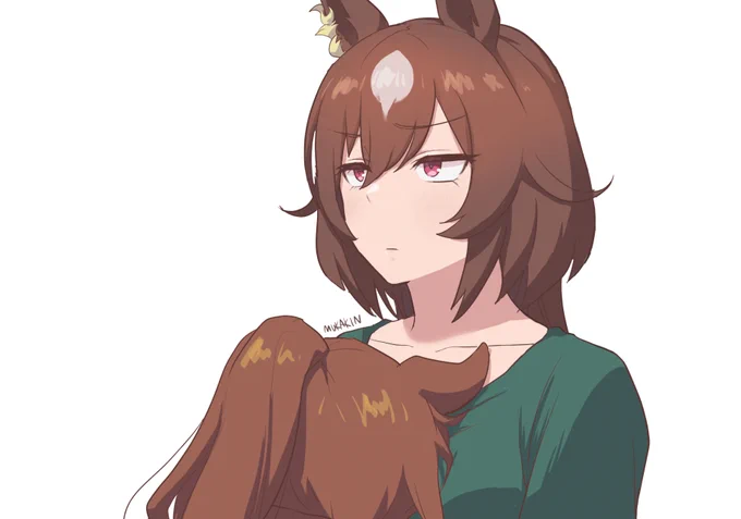 【ウマ娘】 …ぐぅ  (テイシリ)シリウスに飛びついた勢いで寝るテイオー表情練習 ジト目がめっちゃ好き#ウマ娘 #シリウスシンボリ 