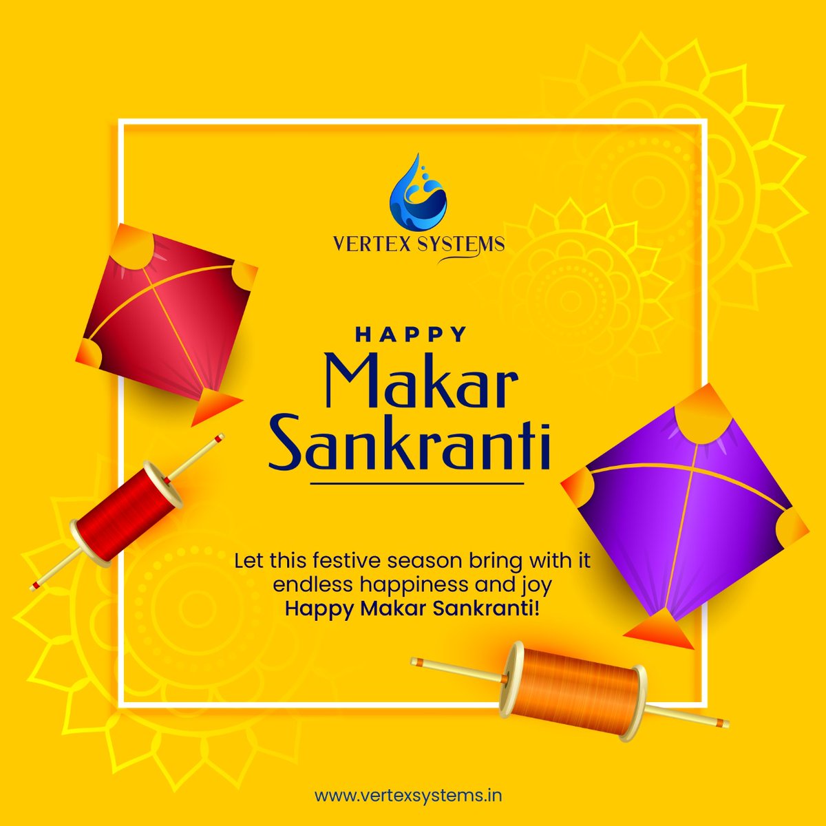 Vertexsystems1's tweet photo. 𝐇𝐀𝐏𝐏𝐘 𝐌𝐀𝐊𝐀𝐑 𝐒𝐀𝐍𝐊𝐑𝐀𝐍𝐓𝐈 𝟐𝟎𝟐𝟑

May this Makar Sankranti usher in goodness, peace, good health, and happiness in your life. Greetings to all on the occasion of Makar Sankranti. 

#Vertexsystem #happymakarsankranti #makarsankranti2023 #MakaraSankranti #uttarayan https://t.co/k0flcZ15TT