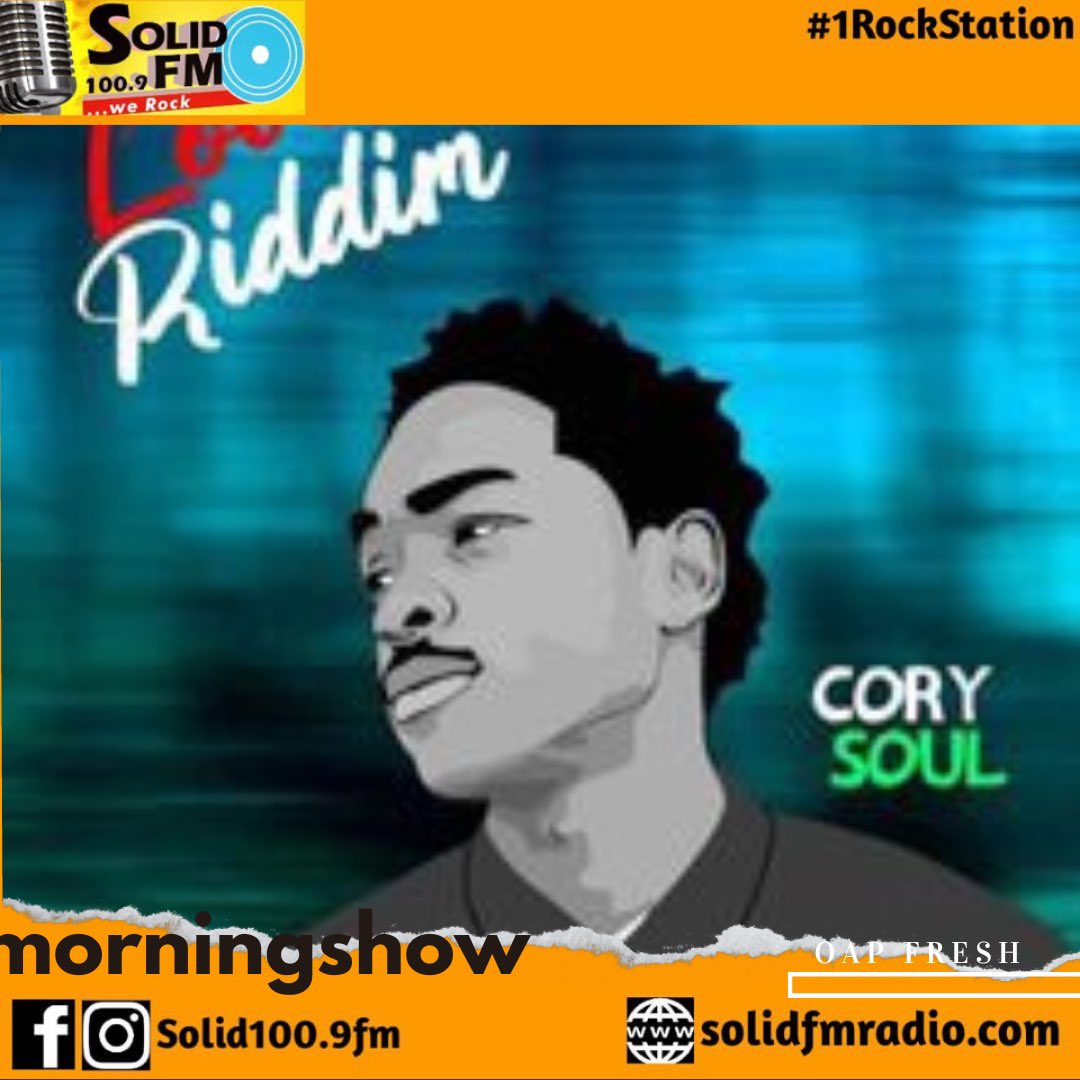 solidfm_'s tweet photo. #NowPlaying Love Riddim by @_corysoul #Goodsongs on @solidfm_ _ #MorningShow 
 #SoundCloud https://t.co/0lhJbOyzn1