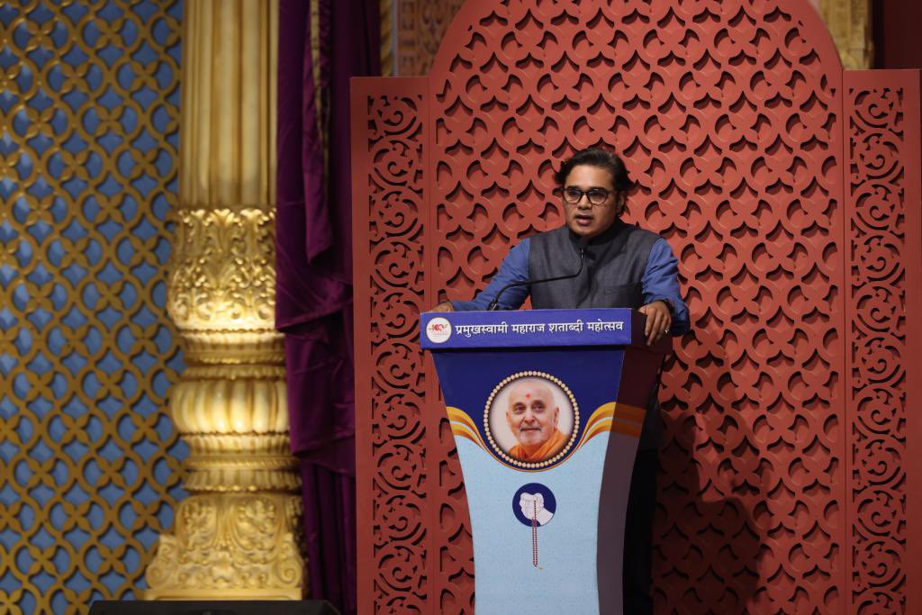 AMISHDEVGAN's tweet image. Was blessed to visit &amp;amp; speak at Pramukh swami Nagar on the #PramukhSwami Maharaj Shatabdi Mahotsav in Ahmedabad. #Jaiswaminarayan 
@BAPS 
#PramukhSwami100