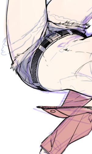 まだこれでいてラフ。これをペン入れとするにはやはり厚塗り系にシフトせねばと思うのであった。ペン入れすると印象変わりますよねー…(未熟者)てことでskeb絵です、頑張ってます! 