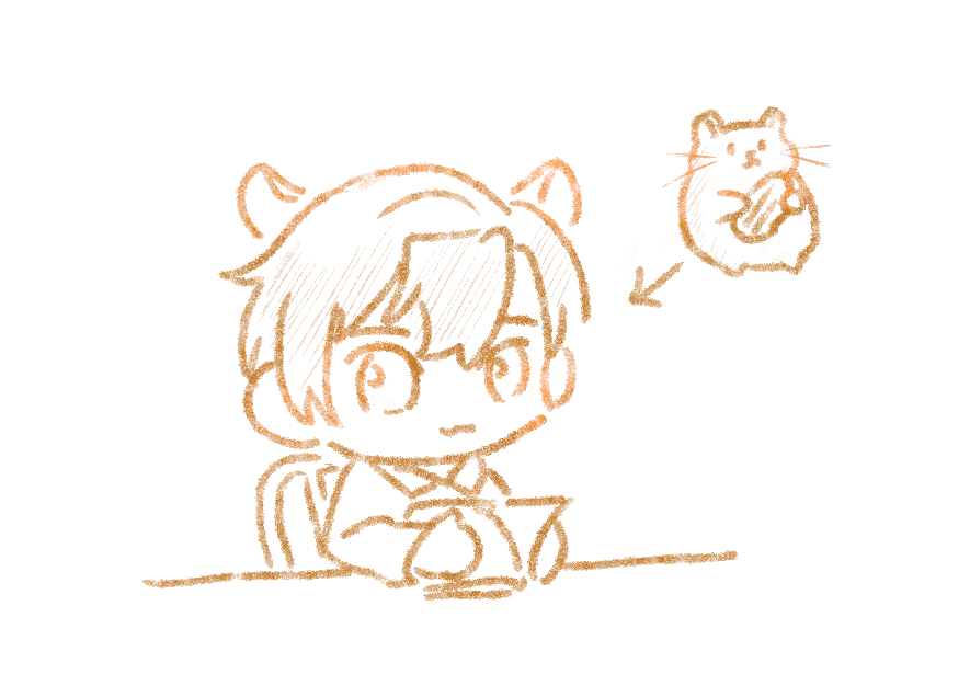 ToB2_Kyjah's tweet photo. @Zircon_ToB2 แฮมเตอร์เร๊อะ! 🐹

เงยหน้าขึ้นมาก็ยังเห็นรุ่นน้องนั่งอยู่ ว่ากันตามตรงเขาลืมไปแล้วด้วยซ้ำว่าต้องเซ็นหรือทำอะไร จู่ ๆ เจ้านี่ก็เข้ามาพูดงุบงิบ ๆ เลยบอกปัดไปให้เงียบ

"คุณนี่...เชื่อฟังเสียจริง" https://t.co/qNLfHgOOjd