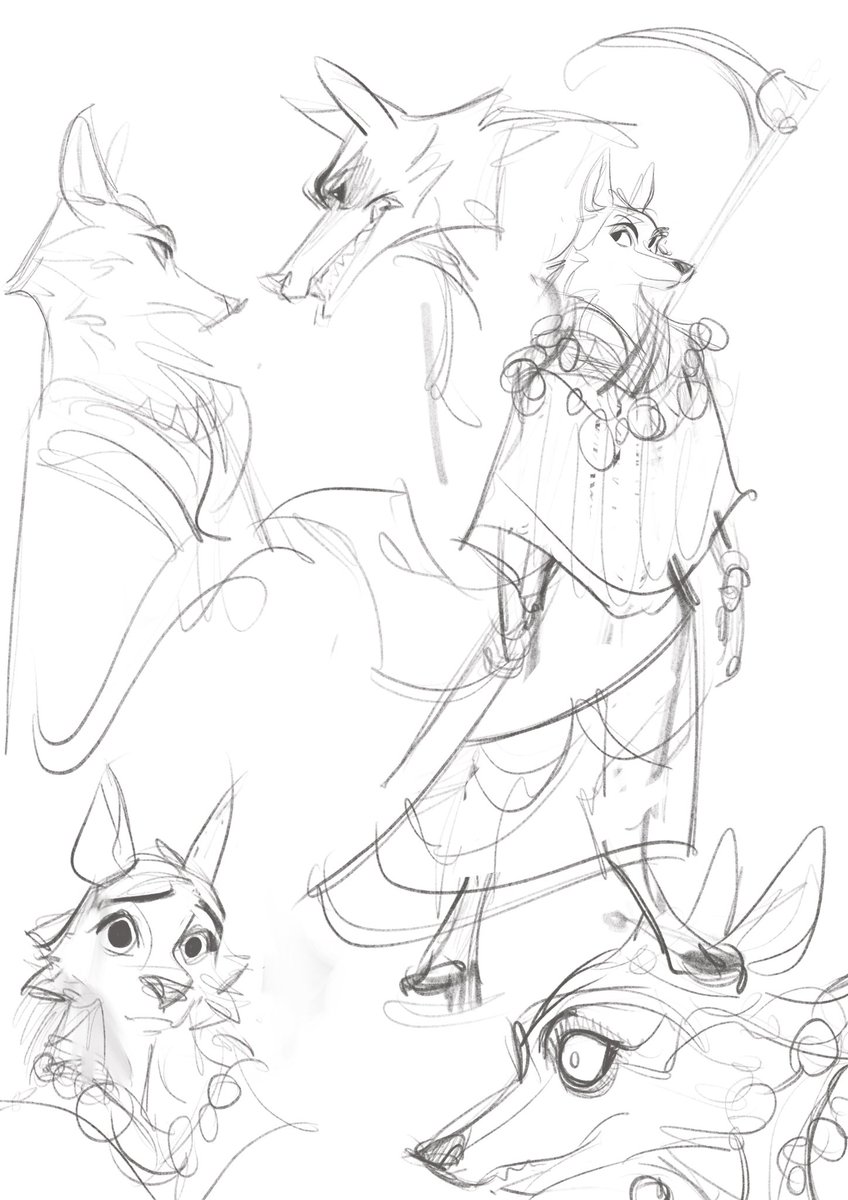 I wanted to play with the idea of a female counterpart to the wolf in #pussinboots loosely based off of la Dama Poderosa. 🐺