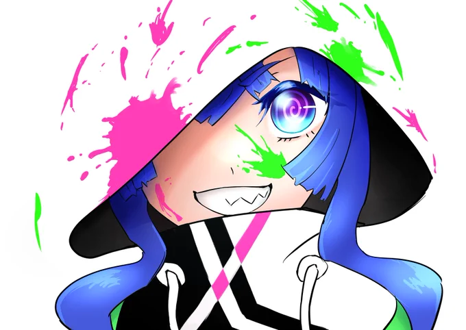 方向性が迷子になったけどいい顔描けたので供養本当は過去絵のセルフリメイクみたいになる予定でした 