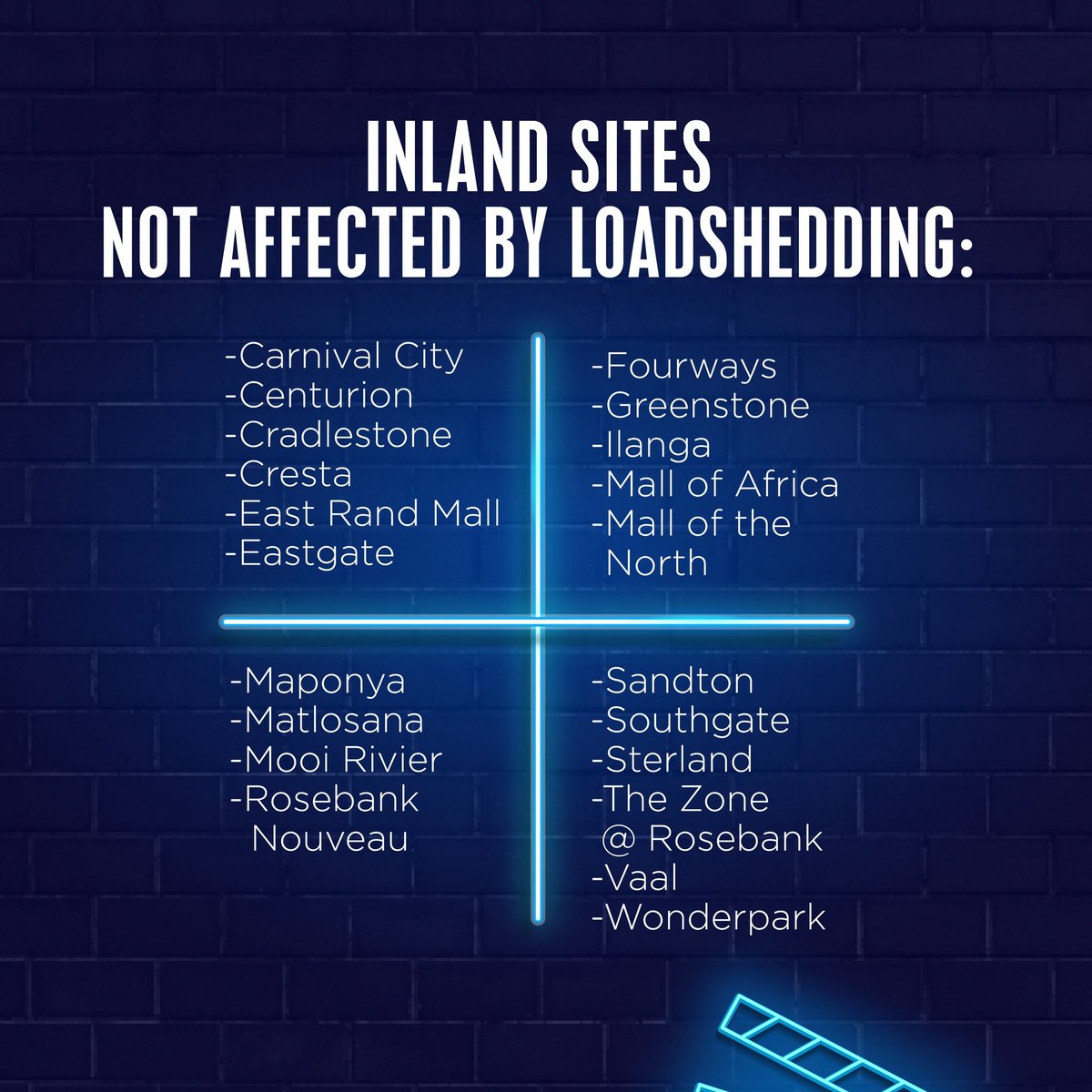 sterkinekor's tweet photo. Not even load shedding can stop great moments on the big SKreen! 😁
You can still watch your favourite movies at our select Ster-Kinekor sites that are not affected by load shedding. 🍿✨
Book tickets: https://t.co/FMJiJV1Hv9
#DoMoviesRight #HelloBigScreen #SterKinekor #Eskom https://t.co/jleErPpSa1