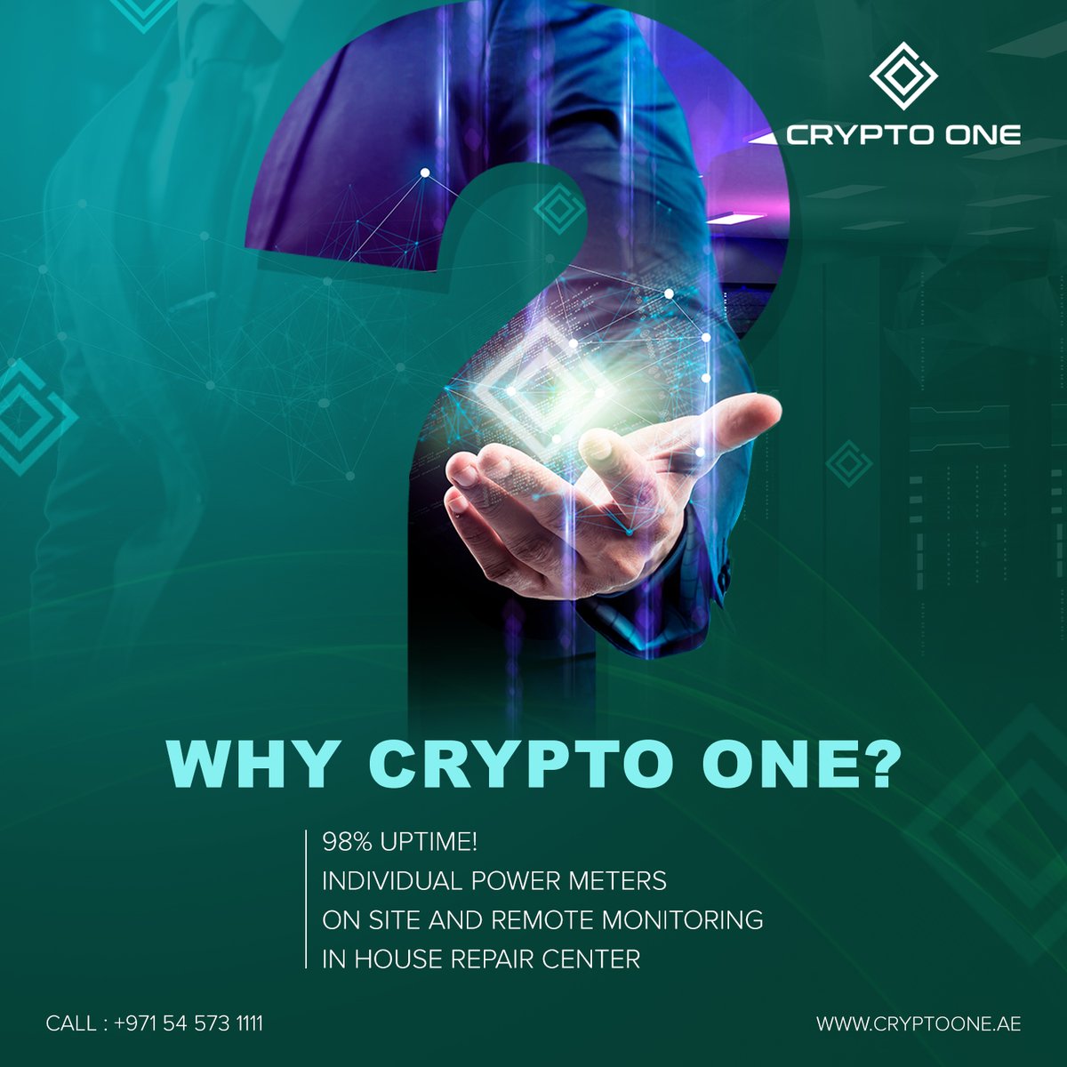 cryptooneme's tweet photo. Accelerate the evolution of cryptocurrency
โ
Reliability and Stability
โ
98% uptime
โ
Individual power meters
โ
On-site and remote monitoring
โ
In-house repair center
โ
Exclusive procurement services
#cryptooneme #cryptoone #crypto #mining #heavyequipment #bhfyp #business https://t.co/FDMf95HJfr