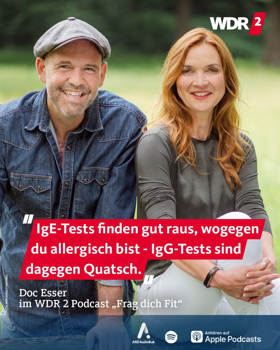 Wo sich doch mit IgG-Tests so schön verdienen lässt! Mehr Infos von <a href="/EsserDoc/">Doc Esser</a> zu #Lebensmittelunverträglichkeiten gibt es hier: wdr.de/k/frag-dich-fi…
#Allergie #Gesundheit <a href="/WDR/">WDR</a> <a href="/GKV_SV/">GKV-Spitzenverband</a>
