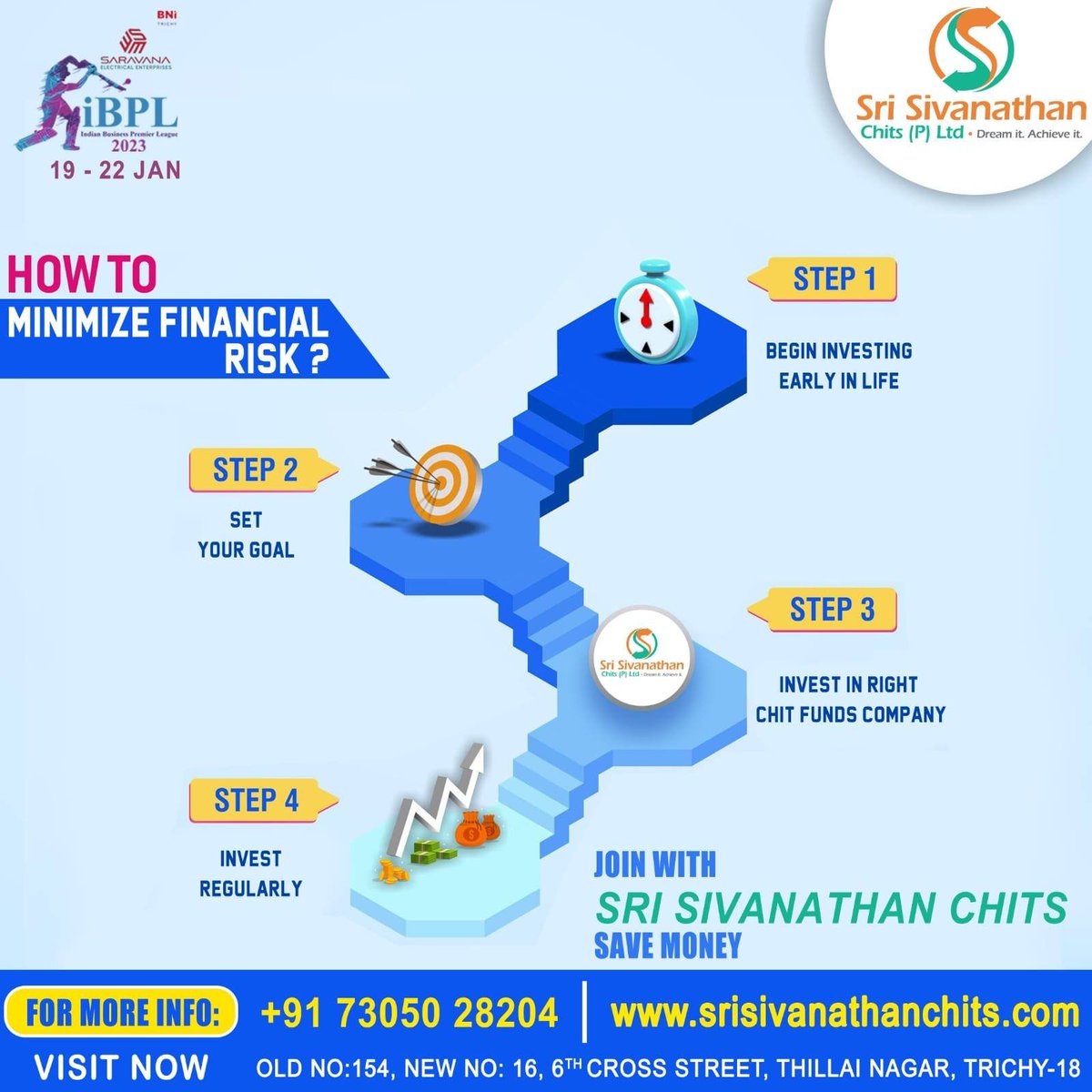 iBPLCricket's tweet photo. BNI Trichy Presents - iBPL Cricket 2023
Sri Sivanathan Chits Private Limited https://t.co/BmEMRSeRsb