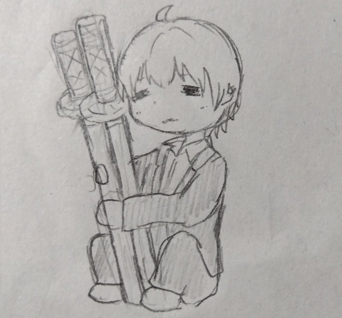 ryuuanago_pic's tweet photo. 模試の間量産してたちっちゃいムラマサたち
ラクガキなのでクオリティは悪しからず https://t.co/QBQ9KVQ689