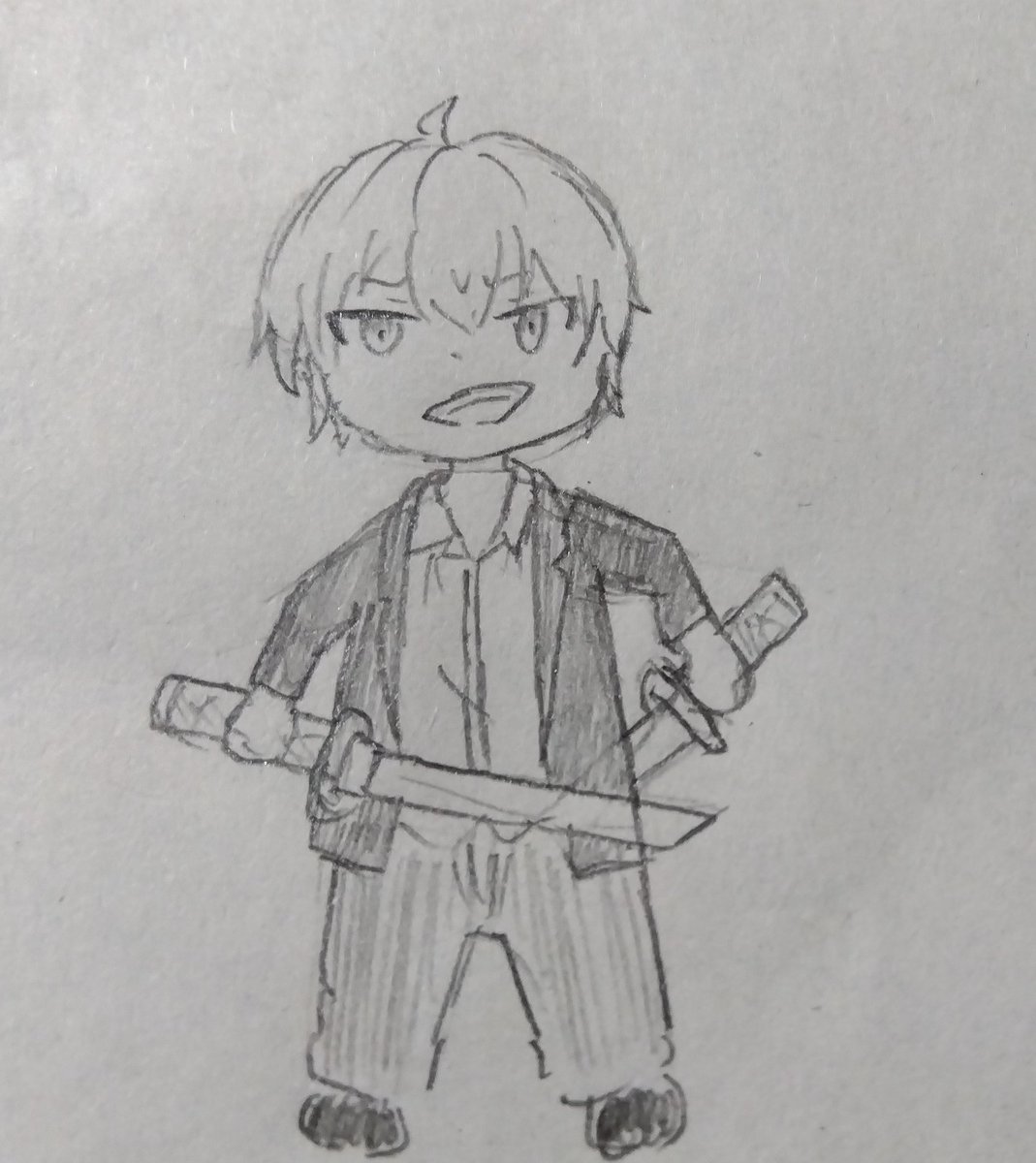 ryuuanago_pic's tweet photo. 模試の間量産してたちっちゃいムラマサたち
ラクガキなのでクオリティは悪しからず https://t.co/QBQ9KVQ689
