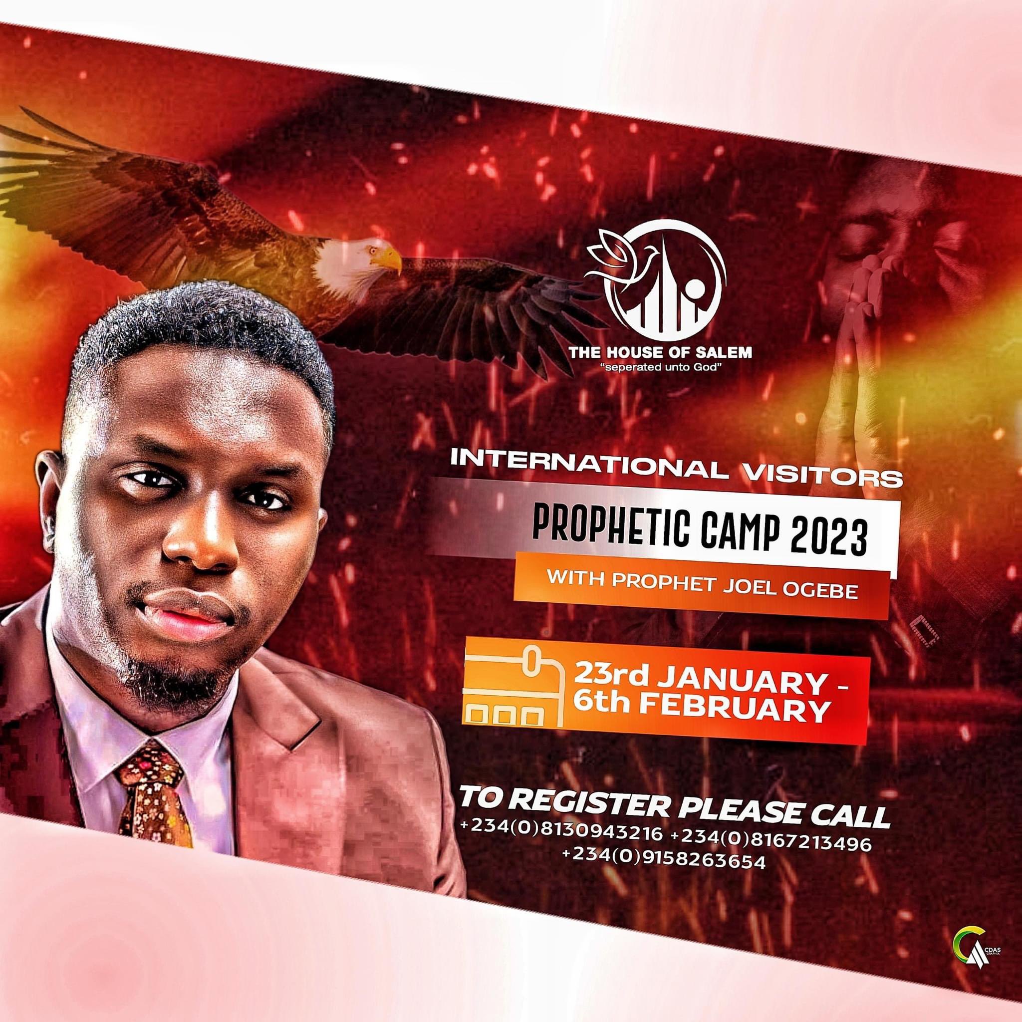 Prophet Joel Ogebe on X: These are seasons of empowerment and encounters!  These are seasons of sight and direction! To all my international  followers, this gathering is for you. Contact the phone