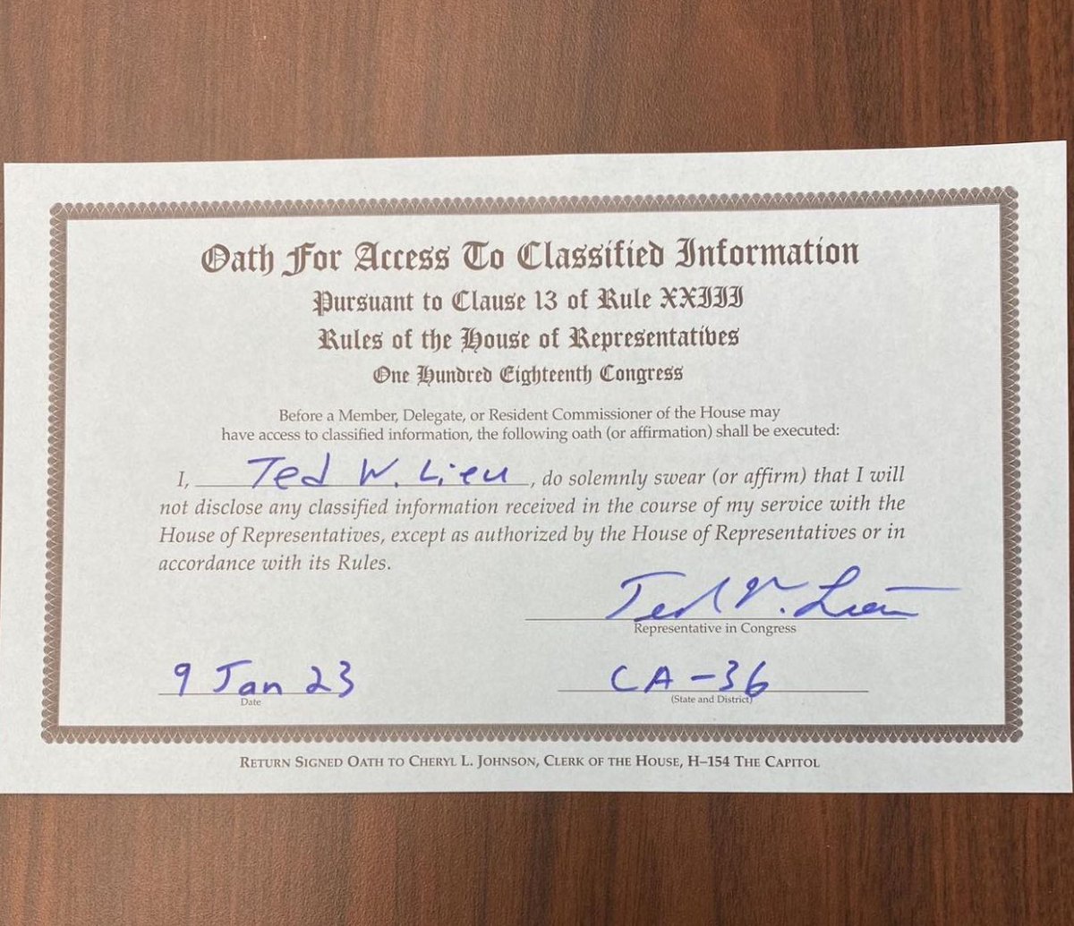 Dear <a href="/SpeakerMcCarthy/">Kevin McCarthy</a>: Can you let us know what name @Santos4Congress used when he signed the same document you and I signed in order to access classified information? Was it:

George Santos
George Devolder
Anthony Devolder
Kevin McCarthy

Thanks.