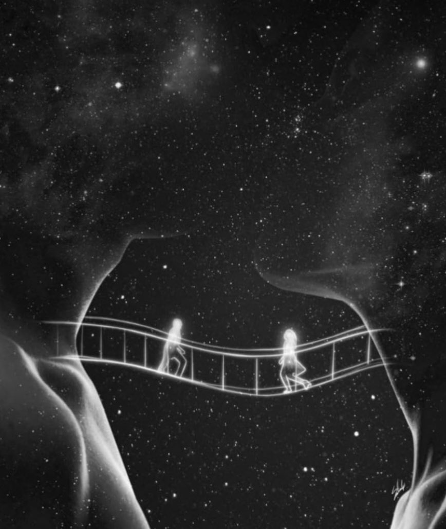 lifeforlooove's tweet photo. May our souls continue to bridge this gap. For the distance between us is merely a fabricated illusion, boxed up in space and time. This love resides outside the concocted constructs of the linear mind. https://t.co/w66IXFEkYO