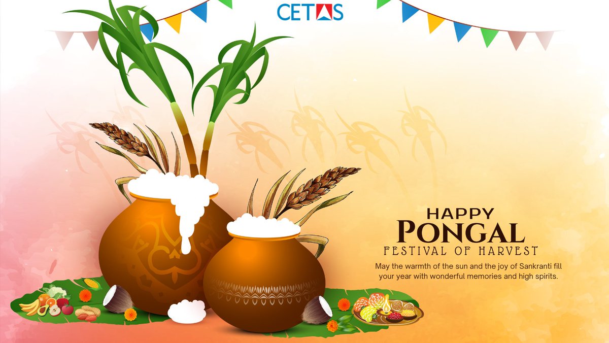 cetastech's tweet photo. May the God of Sun to bless you with prosperity, happiness, peace, and abundance of energy and enthusiasm. CETAS Wishes you and your family a very Happy Pongal |Makara Sankranti | Lohri| Bihu
#cetastech #sankranti #festival #india #Thaipongal #lohri #pongal #Bihu #mspartner https://t.co/sqsQPcyNEt