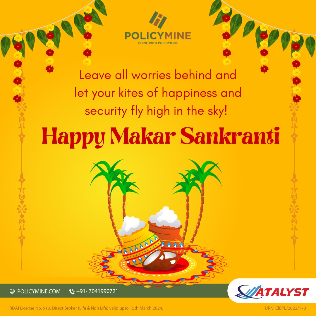 policy_mine's tweet photo. May you be blessed with lifelong prosperity, abundance, and security this Makar Sankranti! 
Wishing you and your loved ones a happy Makar Sankranti. 
.
.
.
#HarvestFestival #HappyMakarSankranti2023 #MakarSankranti #MakarSankranti2023 #KiteFestival https://t.co/JAR3gJKZEj