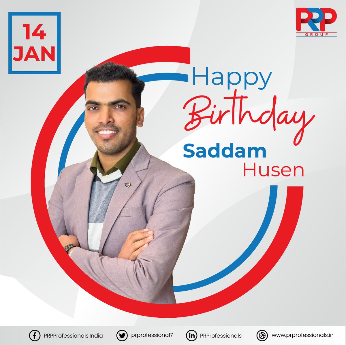 prprofessional7's tweet photo. Wishing Saddam Husen a very #HappyBirthday! We wish that this birthday brings a lot of happiness and prosperity to your life. 

#PRP #PRProfessionals #PRPTeam #PRPGroup #PRPCelebrates https://t.co/tuwg7I2TLc