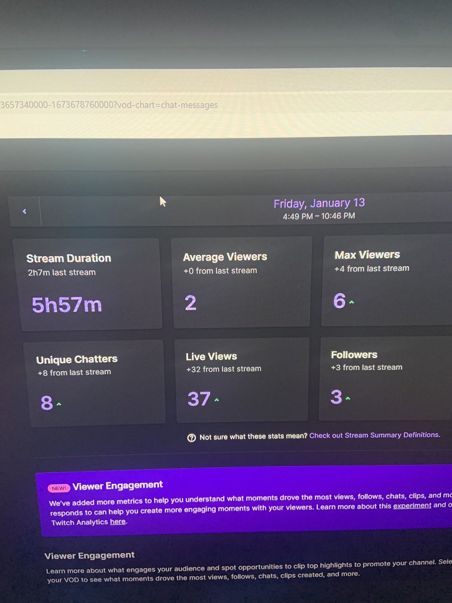 LBBuccaneer's tweet image. Really hope the Average viewer number changes/ updates because I had 4-5 viewers the whole stream and it dares say I only averaged 2 viewers. Feeling cheated. #smallstreamerproblems #twitch