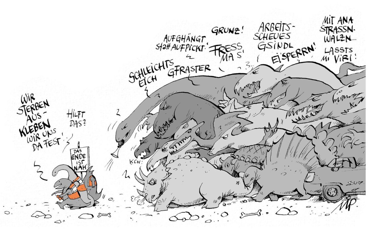 Dinosaurier-Debatten kurz vor dem Aussterben (12.01.2023)

Die aktuelle Zeichnung von Michael Pammesberger gibt es hier: kurier.at/pammesberger (PLUS).