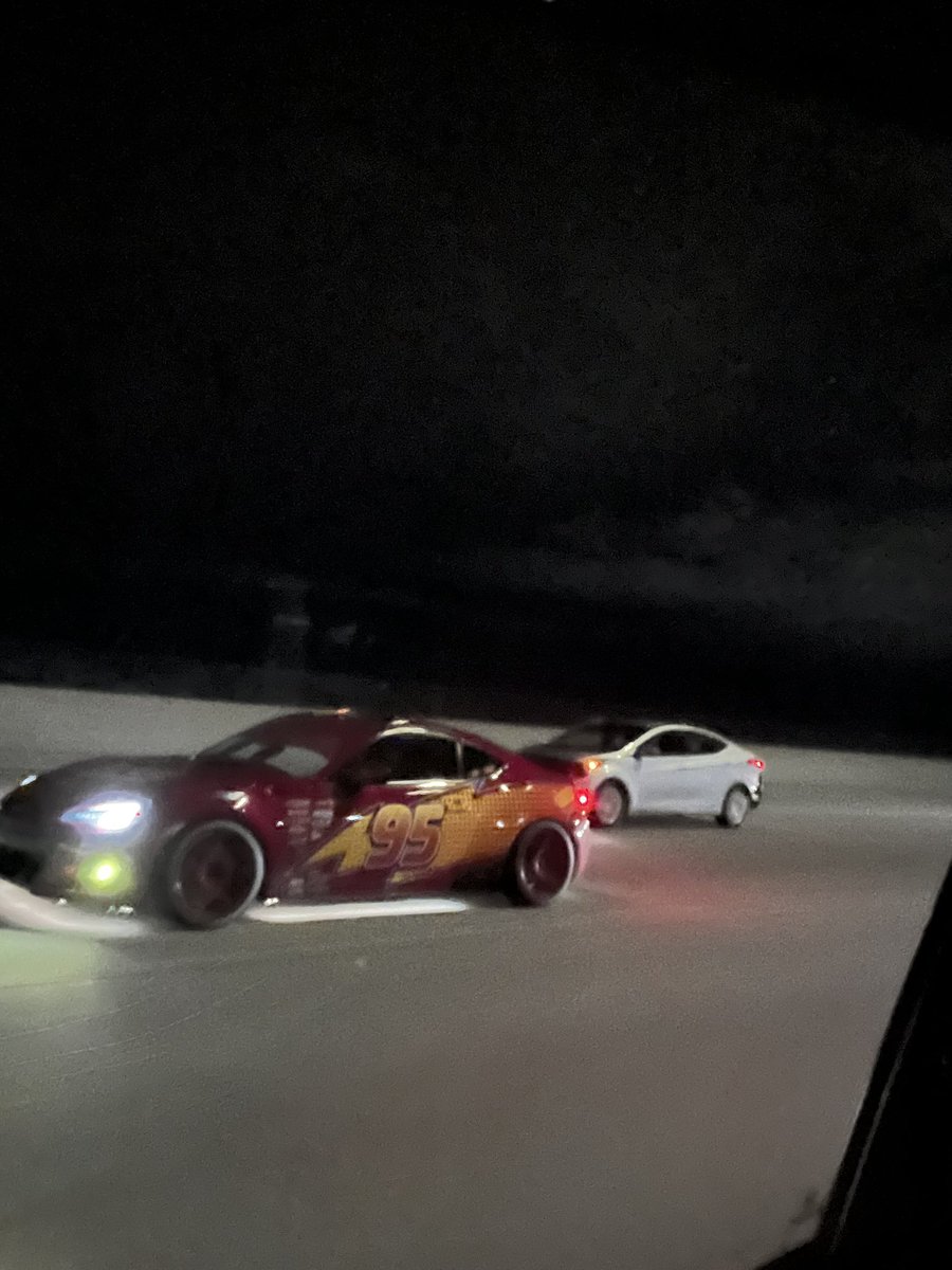 iBenBrown's tweet photo. So Lightning McQueen is on I-15 right now  #DaveWeek https://t.co/SvtiYllXKG