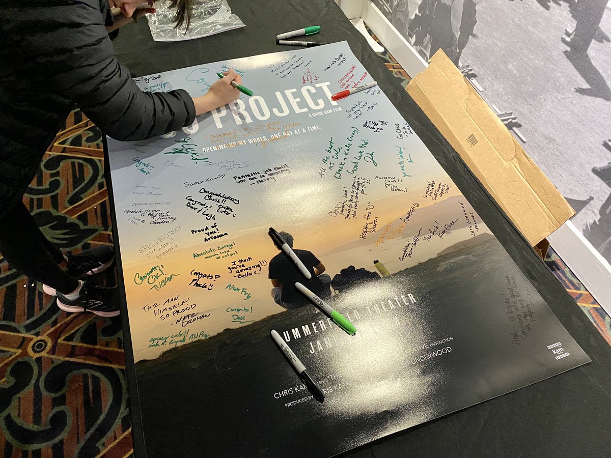 Left my flooding house to see my nephew <a href="/chrisjkam/">Chris Kam</a> host a SOLD OUT screening of his mental health journey “The 30 Project.”

So proud of this dude. 

Thank you to the mighty <a href="/Benefield/">Kerry Benefield</a> <a href="/NorthBayNews/">The Press Democrat</a> for getting the word out and helping Chris start this important dialogue.
