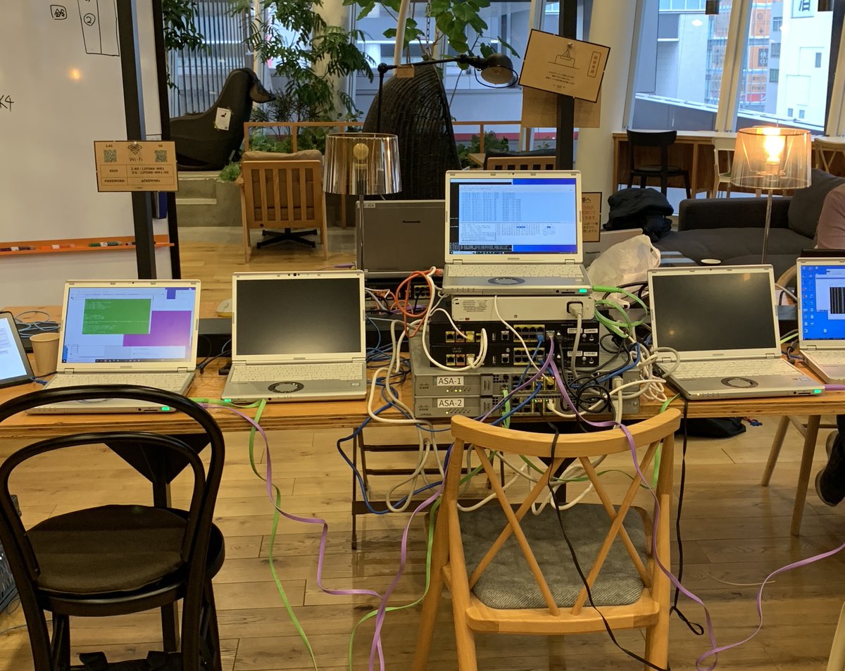 forsetokyo_tech's tweet image. ASAラボ４。
VPNを貼って、エンドポイントから通信。
トラブル発生！！
#CiscoASA