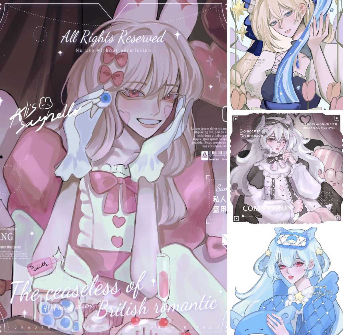alissayhelloo's tweet photo. pls rt ✿✿✿
alis’s commission in jan
✴️ 1งานใช้เวลา3-7วัน
✴️ จองแล้วห้ามยกเลิก ร่างภาพเสร็จแล้วถึงโอนเงินมัดจำรึเต็มจำนวนตามสะดวก
สเกล : หน้าอกเริ่มต้น 260+
             ครึ่งตัว            360+
ราคายังไม่รวมพื้นหลัง
เชิงพาณิชย์ x 2
เพิ่มตลค x 1.5
#commissionsopen #cms #คมช https://t.co/5G0cYPDwlj