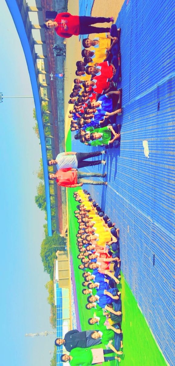 MmdrsRaichur's tweet photo. Second day of yogathan 2022 at MG stadium raichur #MMDRS #karnatakamwd @of_raichur https://t.co/jt9QCkXZ5c