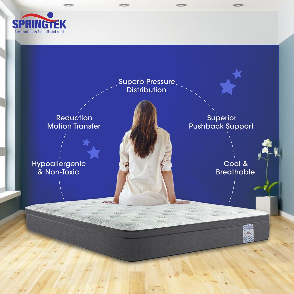 For a well-rested Sunday & every other day, trust only the Earth's most perfect sleep material- Euro Top Hybrid Latex Pocket Spring Mattress by Springtek! 
#SpringtekMattress #SundayFunday #Sundayvibes #sleepySunday #bestmattress #mattressinabox