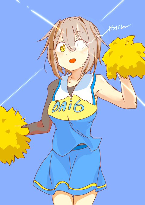 「blue skirt cheerleader」 illustration images(Latest)