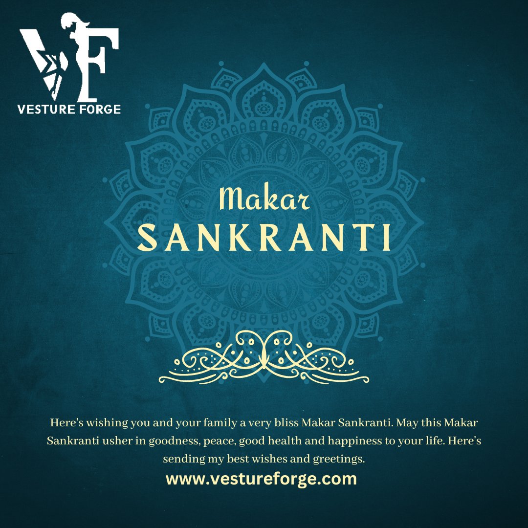 VestureForge's tweet photo. On this auspicious day of Makar Sankranti, Wish you are blessed with happiness, peace, and prosperity. Happy Makar Sankranti!

You can Purchase on the easy EMI option
Shop Now:- https://t.co/KkeyWiI9To

#makarsankranti #sankranti #happymakarsankranti #happysankranti https://t.co/XBGG9ZHj6b
