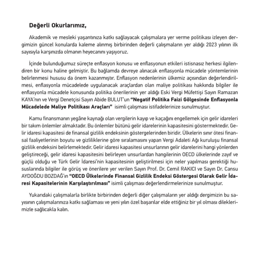 VRaporu's tweet photo. Vergi Raporu Ocak-2023 Sayısı https://t.co/SFquSVS9kW de Yayında.. https://t.co/BS67p9ORO7