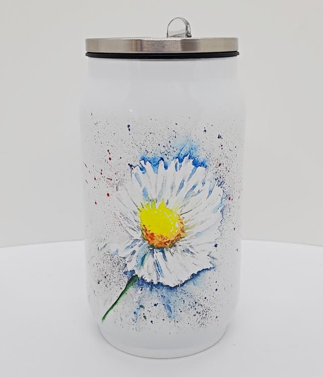 kblacey's tweet photo. 'Loves Me....Loves Me Not' is the title of this Daisy artwork that features on this quirky can style thermos cup.  A practical but fun gift idea for Valentine's day 
https://t.co/2QVFaHXq57
#LoveGiftsDay #UKGiftHour #UKGIftAM #ValentinesDay2023 #MHHSBD https://t.co/eI9KrtWlMp