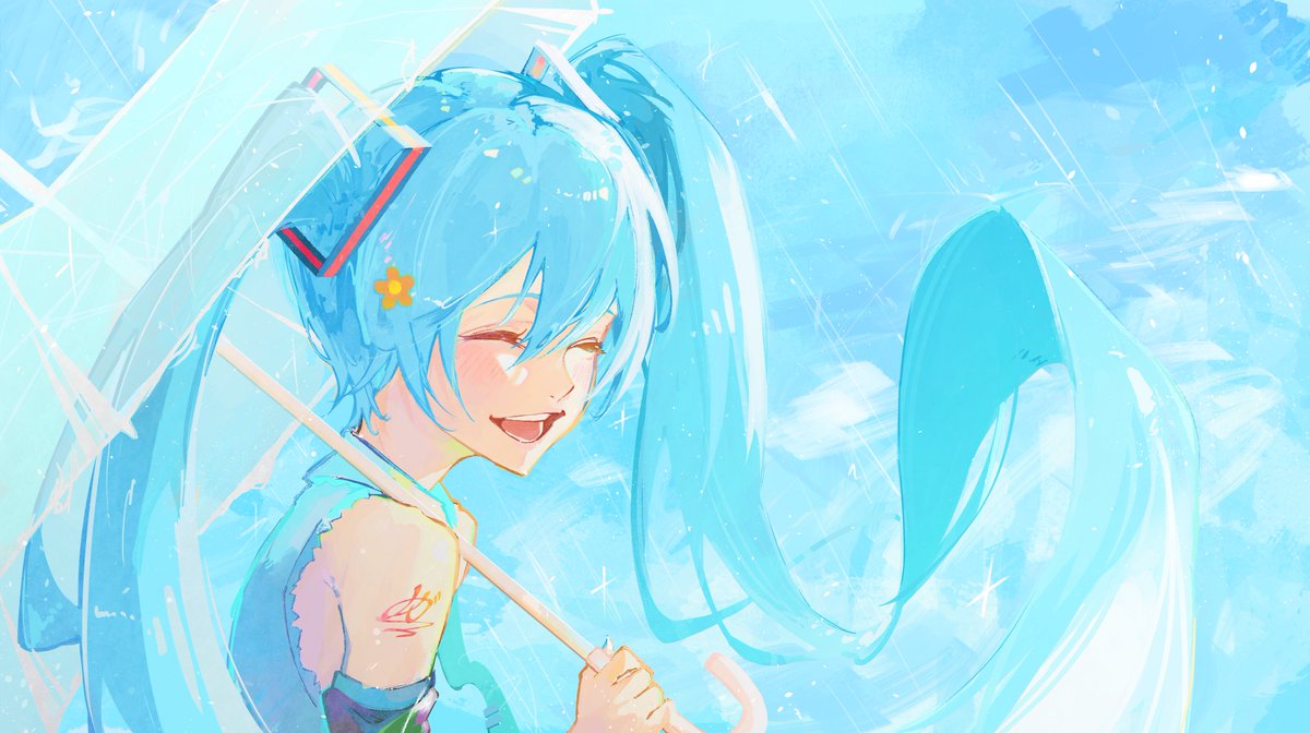 初音ミク 「メルト 歌ってみたのはメガテラ・ゼロイラスト担当させて頂きました!!よろしくお願」|MA_turiのイラスト